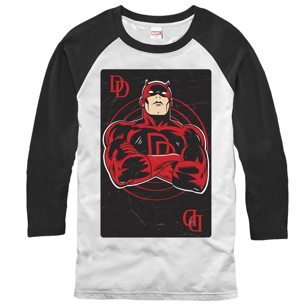 Daredevil Playing Card Baseball Shirt
